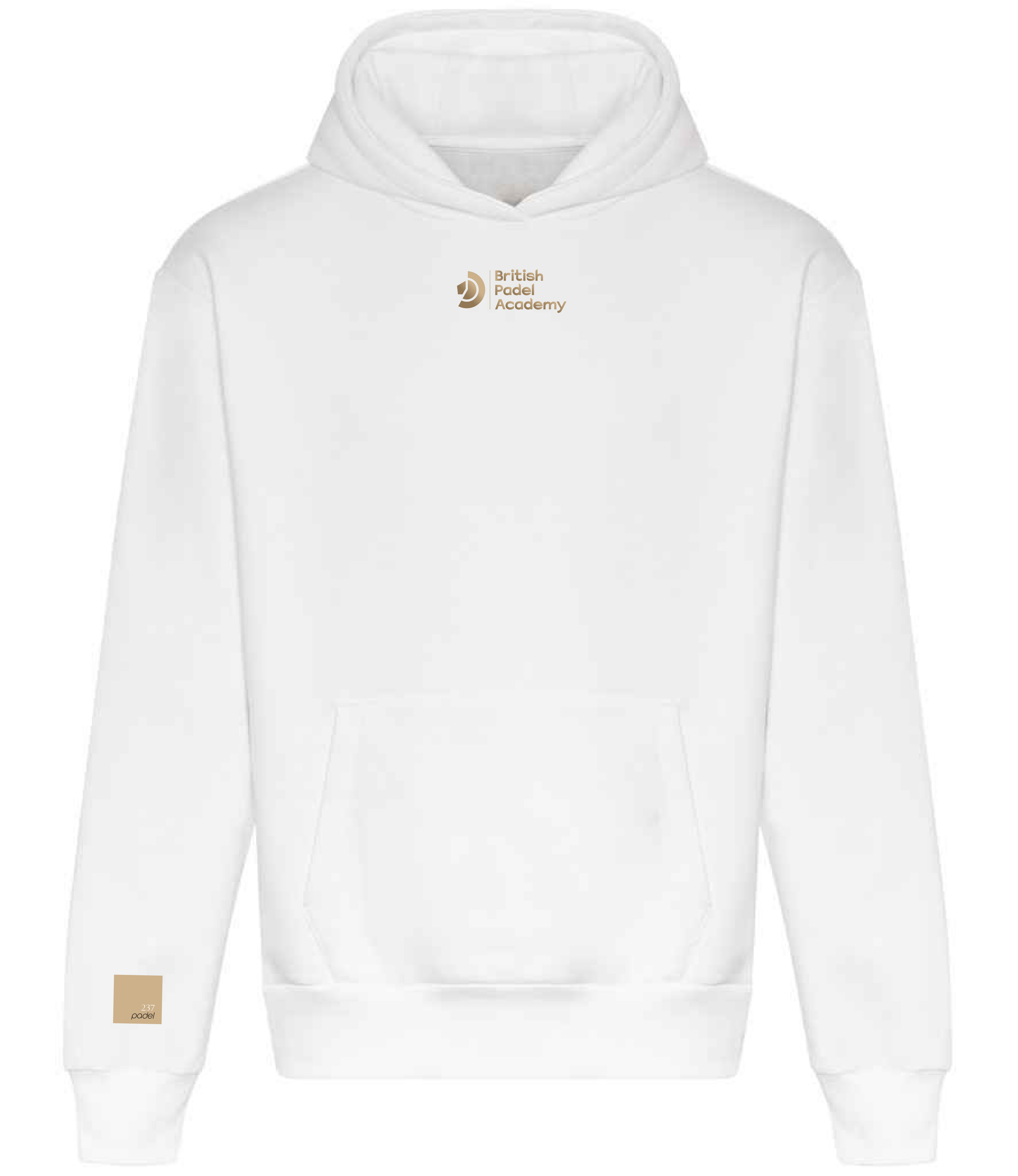 237 Padel Special Edition Britsh Padel Academy Collection Hoodie 237PadelBPASpecialEditionJH120NEWARCTICWHITEFRONT 237 Collective