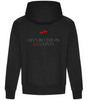Deep Black Dancing Premium Dance Hoodie - 'Life's Better in 8 Counts' | 440gsm | Designed in the UK Hoodie Life_s_better_in_8_counts_Deep_Black_Hoodie_Back 237 Collective